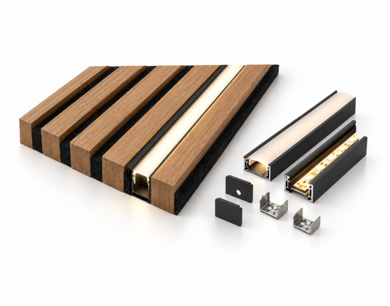 LED Profile für Akustikpanele