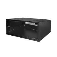 19" Wandschrank ECO, 6 HE, montiert, schwarz