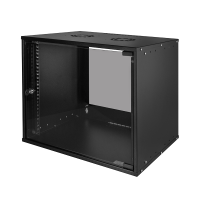 19" Wandschrank ECO, 9 HE, montiert, schwarz