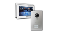 GOLIATH Hybrid IP Türsprechanlage Silber | 2 Familie...