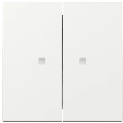 GIRA 363103 Wippe 2fach Kontrollfenster System 55 Reinweiß glänzend