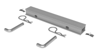Schienenverbinder Set Alu, Edelstahl