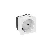 OBO Steckdose 33 Grad, 1-fach Schutzkontakt STD-D3S RW1