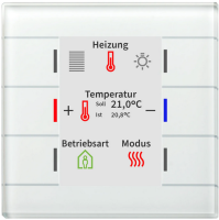 MDT BE-GT2TW.02 KNX Glastaster II Smart mit Farbdisplay...