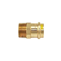 GAS Rotguss Pressfitting Übergangsnippel 28 mm x 1...