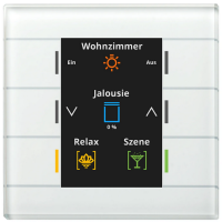 MDT BE-GT20W.02 KNX Glastaster II Smart mit Farbdisplay,...