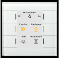 MDT BE-GT20W.02 KNX Glastaster II Smart mit Farbdisplay,...