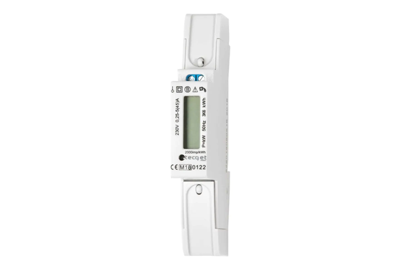 TECGET Wechselstrom-Hutschienenzähler 230V/50Hz 0,25-5(45)A m.Display MID