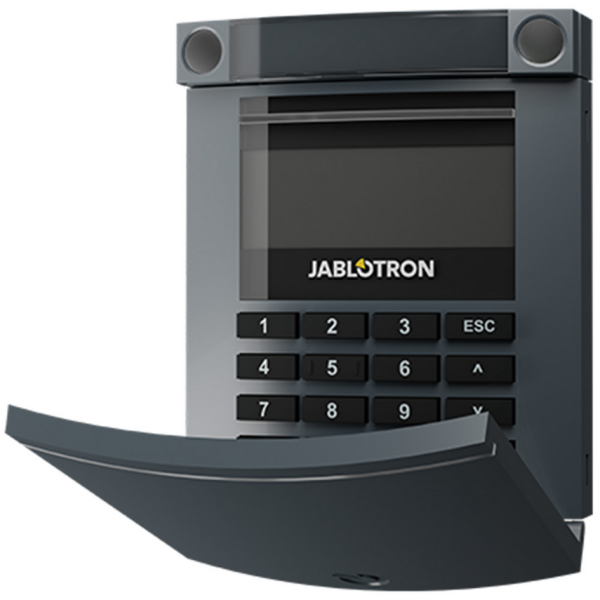 Jablotron BUS-Bedienteil mit LCD Display, Tastatur und RFID- Lesegerät anthrazit