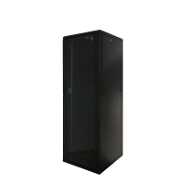 19" Netzwerk Standschrank, 22HE, 600 x 600 mm, schwarz