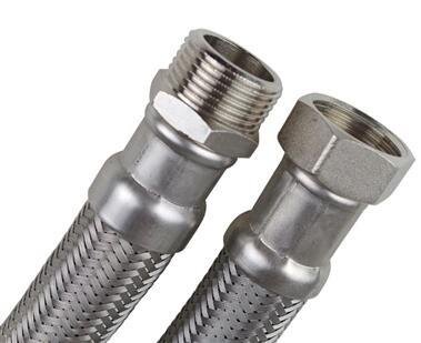 Flexschlauch 3/8" AG 500mm 3/8" IG Edelstahl W-270 f. Heizung Trinkwasser mit Überwurfmutter