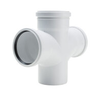 Premium Doppelabzweig DN 90 87 Grad