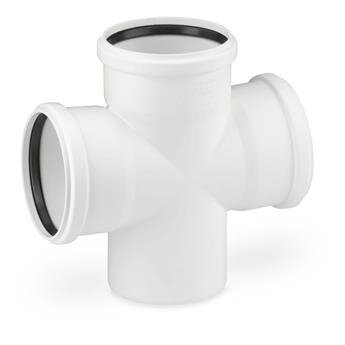 Premium Doppelabzweig DN 100 87 Grad