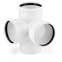 Doppeleckabzweig DN 100 87 Grad