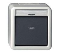 GIRA Aufputz System IP 44 Grau Taster 015630