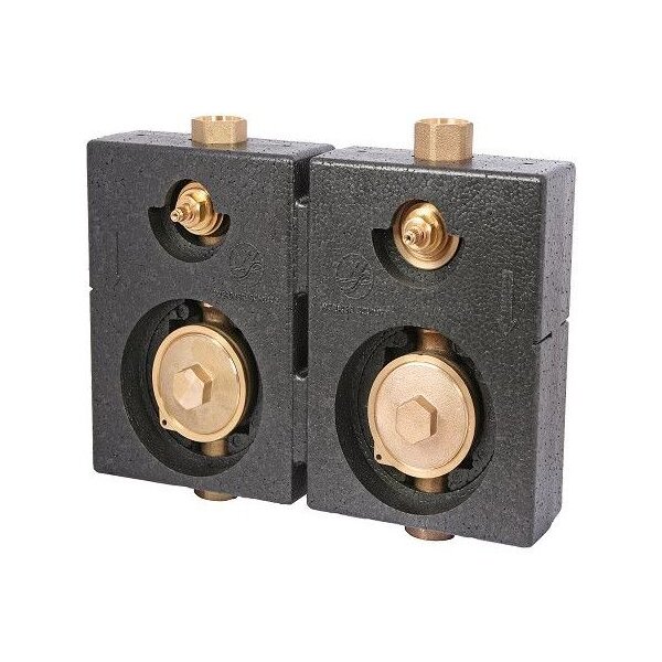 Schlösser Montageblock DUO – Messinggehäuse & Ventil nach TrinkWV