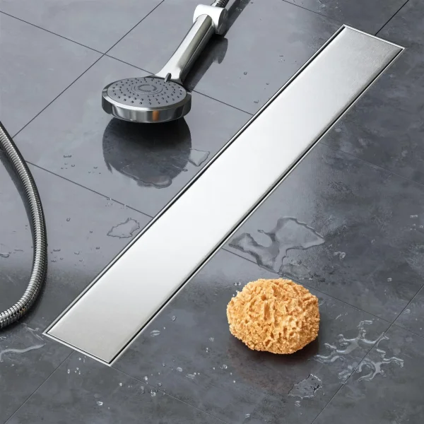 Duschrinne mit Siphon Boden- und Duschablauf Randablauf 110 cm