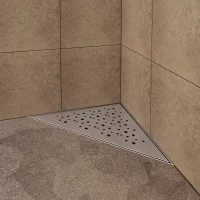 Duschrinne mit Siphon Boden- und Duschablauf Dreieckig...