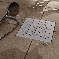 Duschrinne mit Siphon Boden- und Duschablauf Quadratisch...