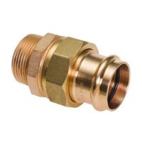 Verschraubung V-Kontur 22x1"AG flachdichtend