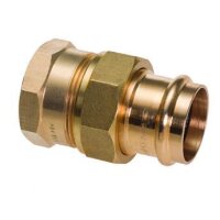 Verschraubung V-Kontur 42x1 1/2"Innengewinde flachdicht