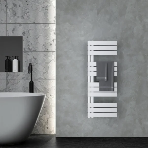 Badheizkörper Seitliche Paneel-Heizkörper, Weiß, 1200 x 450 mm