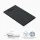 Duschwanne, Antirutsch, flach, Steinoptik, inkl. Siphon, 120 x 90 x 3 cm, Schwarz