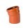 Bogen KG DN 125 15 Grad PVC-U orange mit SBR L-Dichtring
