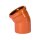 Bogen KG DN 125 30 Grad PVC-U orange mit SBR L-Dichtring