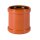 Überschiebmuffe KG DN 100 PVC-U orange mit SBR L-Dichtring