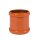 Doppelmuffe KG DN 150 PVC-U orange mit SBR L-Dichtring